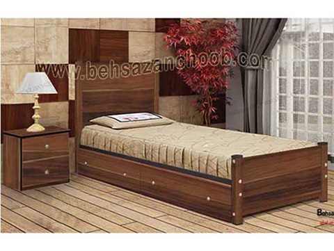 تخت تک نفره چوبی اسپانیایی T 880